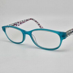 Marchon NYC Junior M-Estella 320 Turquoise Kids Eyeglasses Frame w/ Flexhinge